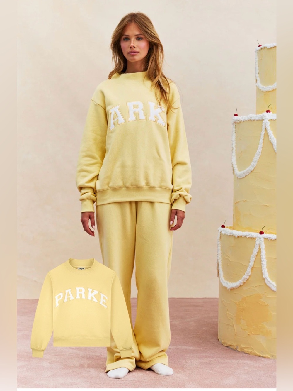 Authentic Parke Peel Yellow 🍋 Mockneck Summerland Heritage Pullover L/XL